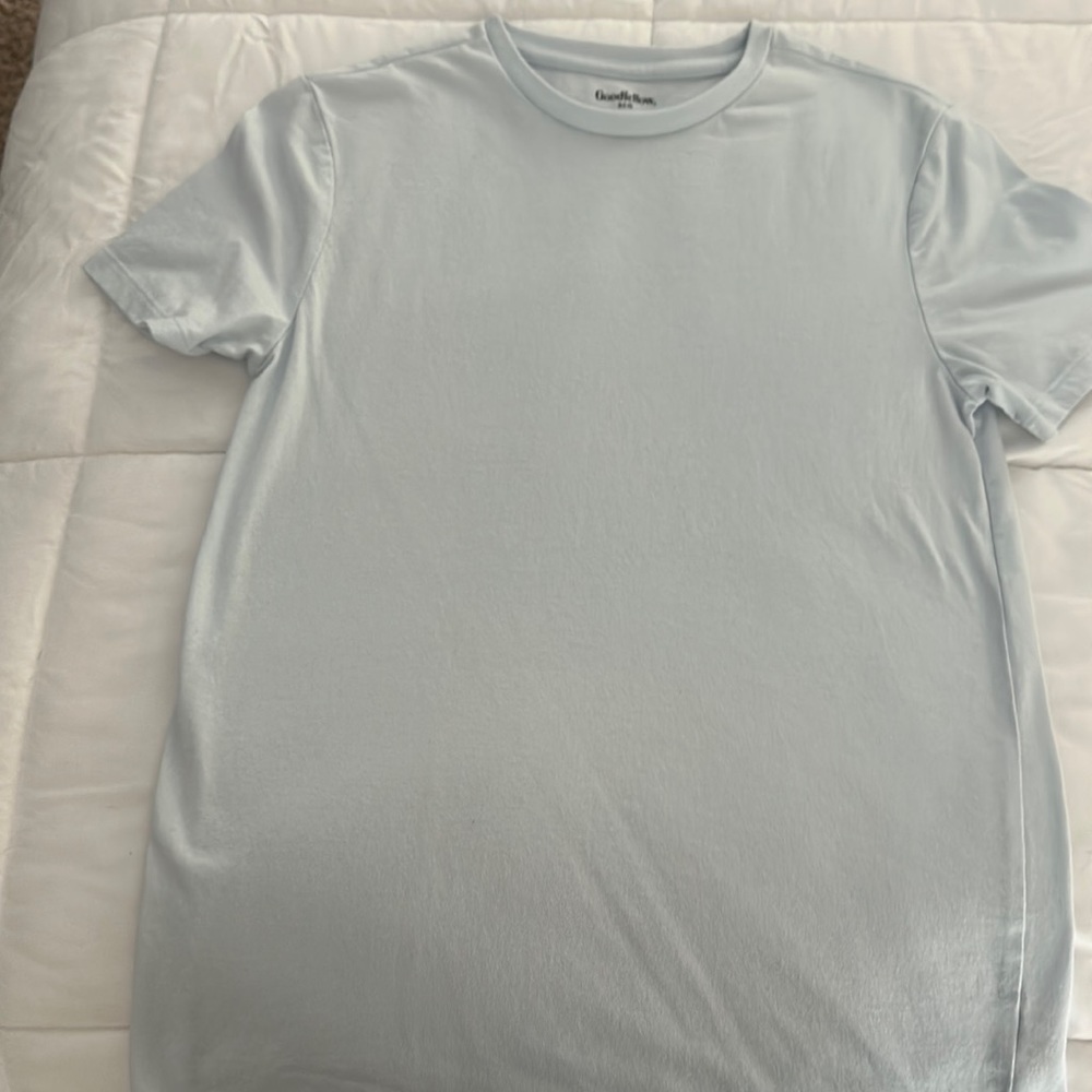 Never worn Baby blue solid t